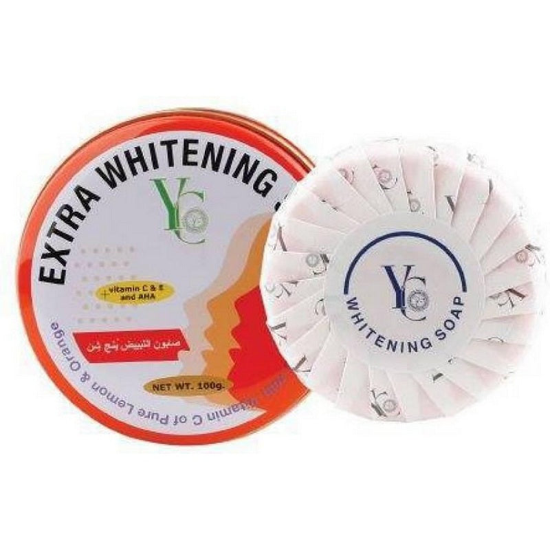 Y.C Extra Whitening Soap+Vitamin C & E and AHA 100g