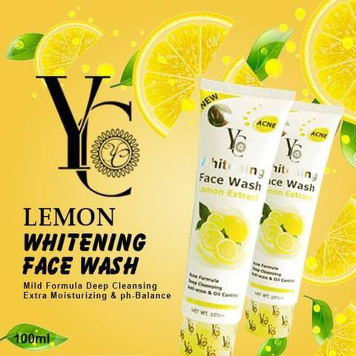 Y.C Lemon Face Wash 100 ml Oil Control Deep Cleanse &  Anti Acne 100 ml