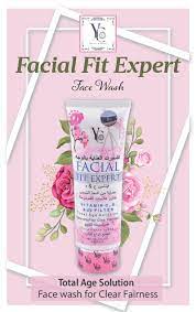 Y.C Facial Fit Expert Face Wash With Vitamin C, E & UV Filter For Total Age Solution Face wash For Clear Fairness 100 ml